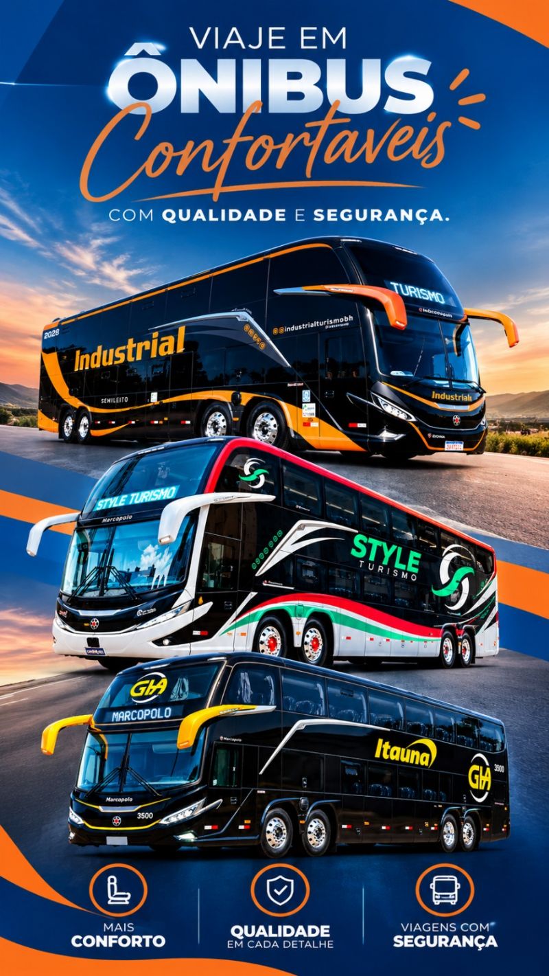 VIAJE COM SEGURANÇA E CONFORTO